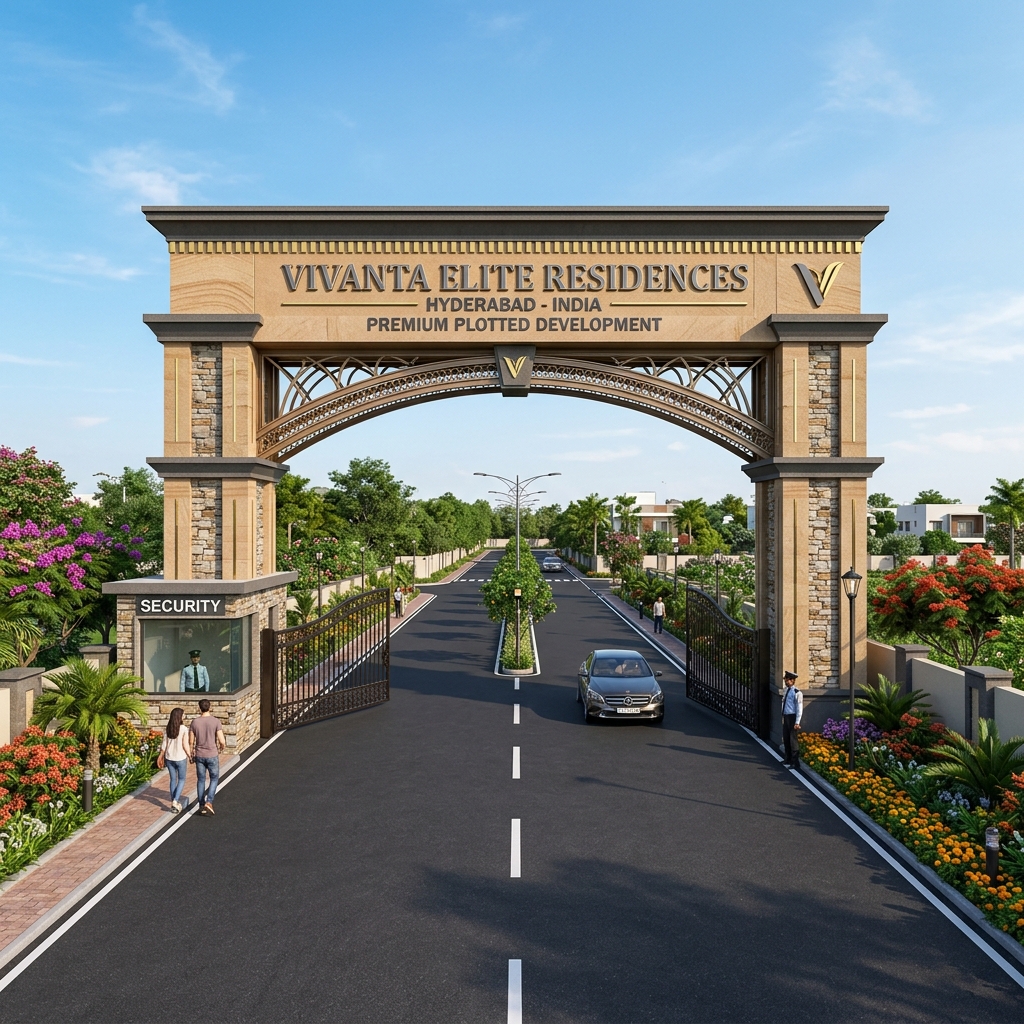 Plot Paradise Future City grand entrance arch