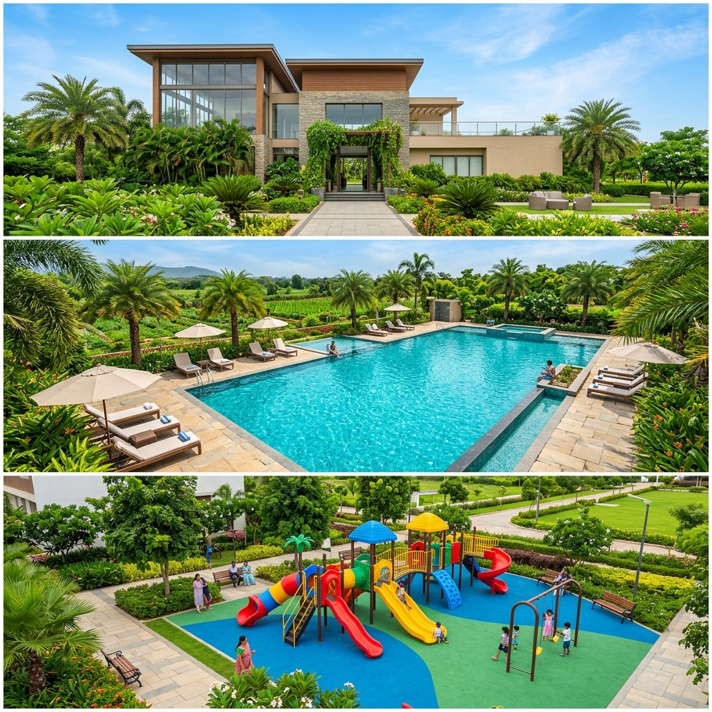 Clubhouse, Swimming Pool and Kids Play Area